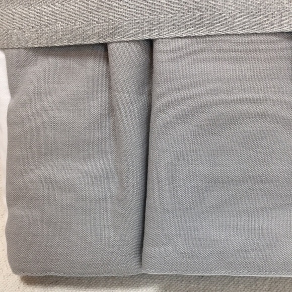 Crate & Barrel Linen Crib skirt crate & Kids - Picture 4 of 6